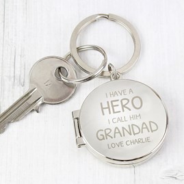 Personalised 'I Have A Hero' Photo Keyring Personalised 'I Have A Hero' Photo Keyring