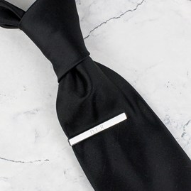 Personalised Initials Tie Clip Personalised Initials Tie Clip