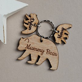 Personalised 'Mummy Bear' Keyring Personalised 'Mummy Bear' Keyring