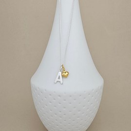 Personalised Petite Gold-Plated Heart Necklace Personalised Petite Gold-Plated Heart Necklace