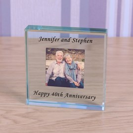 Personalised Photo Glass Token