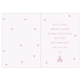 Personalised Pink Papercut Style Card Personalised Pink Papercut Style Card