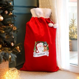 Personalised Red Christmas Santa Sack