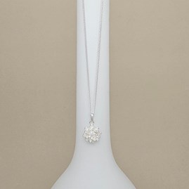 Personalised Sterling Silver Chrysanthemum Flower Necklace Personalised Sterling Silver Chrysanthemum Flower Necklace