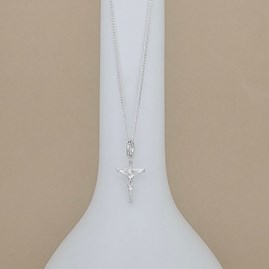 Personalised Sterling Silver Mini Crucifix Necklace Personalised Sterling Silver Mini Crucifix Necklace