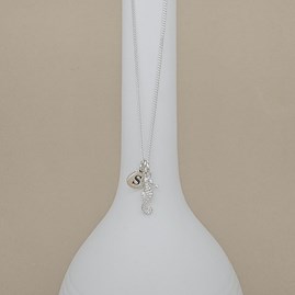 Personalised Sterling Silver Seahorse Necklace