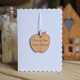 Personalised 'Thank You' Teacher Decoration and Card Personalised 'Thank You' Teacher Decoration and Card