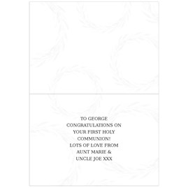 Personalised 'Truly Blessed' First Holy Communion Card Personalised 'Truly Blessed' First Holy Communion Card