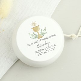 Personalised Wooden First Holy Communion Yoyo Personalised Wooden First Holy Communion Yoyo