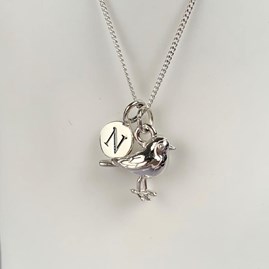Personalised Sterling Silver Robin Necklace Personalised Sterling Silver Robin Necklace