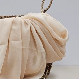 Plain Lightweight Tassel Scarf in Beige Plain Lightweight Tassel Scarf in Beige