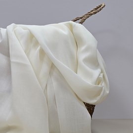 Plain Lightweight Tassel Scarf in Cream Plain Lightweight Tassel Scarf in Cream