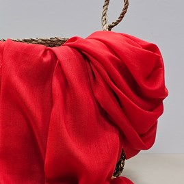 Plain Lightweight Tassel Scarf in Red Plain Lightweight Tassel Scarf in Red