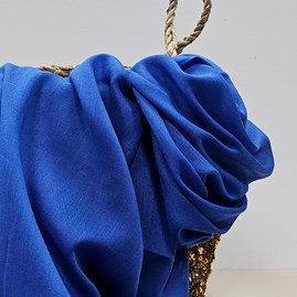 Plain Lightweight Tassel Scarf in Royal Blue Plain Lightweight Tassel Scarf in Royal Blue