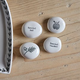 Porcelain Sentiment Pebble Porcelain Sentiment Pebble