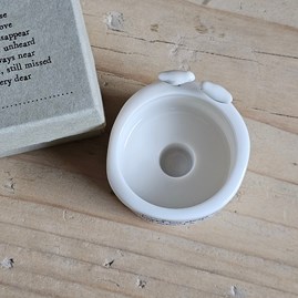 Porcelain Tea Light Holder 'Those We Love'