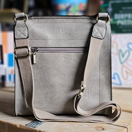 Postman Lock Satchel Bag in Light Grey Postman Lock Satchel Bag in Light Grey