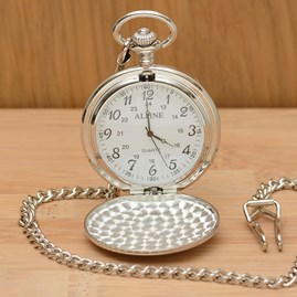 Personalised Polished Silver Pocket Watch Personalised Polished Silver Pocket Watch