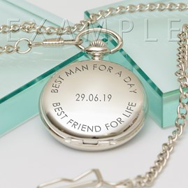 Personalised Polished Silver Pocket Watch Personalised Polished Silver Pocket Watch