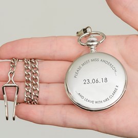 Personalised Wedding Day Pocket Watch Personalised Wedding Day Pocket Watch