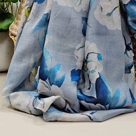 Roses Scarf in Silver