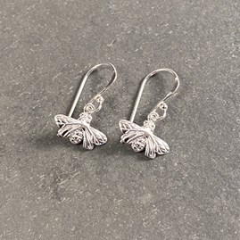 Sterling Silver Queen Bee Earrings Sterling Silver Queen Bee Earrings