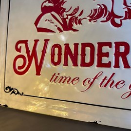 Rustic Metal 'Most Wonderful Time Of The Year' Sign