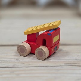 Set of 3 Wooden First Toy Emergency Vehicles