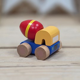 Set of 3 Wooden First Toy Trucks