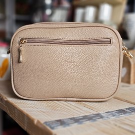 Single Zip Cross Body Bag in Khaki Single Zip Cross Body Bag in Khaki