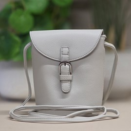 Small Cross Body Bag in Light Grey