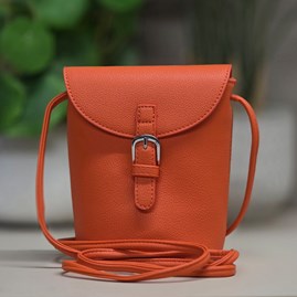 Small Cross Body Bag in Orange Small Cross Body Bag in Orange