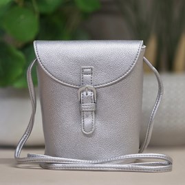 Small Cross Body Bag in Silver