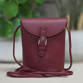 Small Cross Body Bag in Wine Small Cross Body Bag in Wine