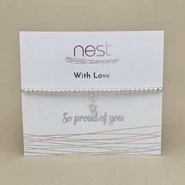 'So Proud Of You' Beaded Charm Bracelet 'So Proud Of You' Beaded Charm Bracelet