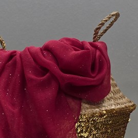 Sparkle Scarf in Crimson Red Sparkle Scarf in Crimson Red