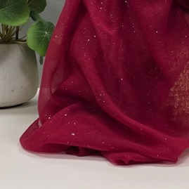 Sparkle Scarf in Crimson Red