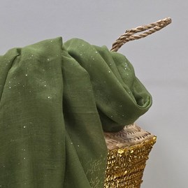 Sparkle Scarf in Khaki Green Sparkle Scarf in Khaki Green