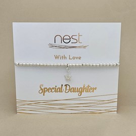 'Special Daughter' Beaded Charm Bracelet 'Special Daughter' Beaded Charm Bracelet