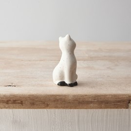 Speckled Porcelain Cat Ornament Speckled Porcelain Cat Ornament