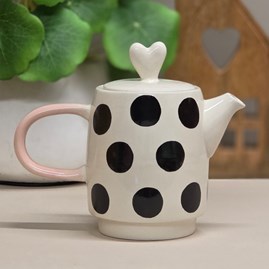 Spots and Hearts Ceramic Teapot & Mug Set Spots and Hearts Ceramic Teapot & Mug Set