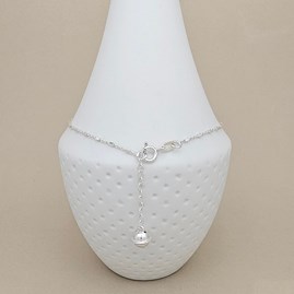 Sterling Silver Anklet With Charm Sterling Silver Anklet With Charm