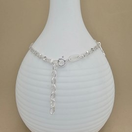 Sterling Silver Double Chain Star Bracelet Sterling Silver Double Chain Star Bracelet