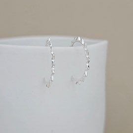Sterling Silver Sun Hoop Stud Earrings Sterling Silver Sun Hoop Stud Earrings
