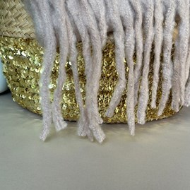 Super Soft Chunky Tassel Scarf in Latte Brown Super Soft Chunky Tassel Scarf in Latte Brown