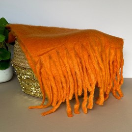Super Soft Chunky Tassel Scarf in Orange Super Soft Chunky Tassel Scarf in Orange