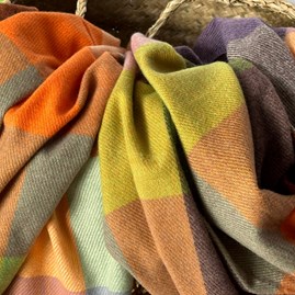 Super Soft Colour Block Scarf in Autumn Colours Super Soft Colour Block Scarf in Autumn Colours