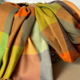 Super Soft Colour Block Scarf in Autumn Colours Super Soft Colour Block Scarf in Autumn Colours