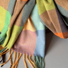 Super Soft Colour Block Scarf in Autumn Colours Super Soft Colour Block Scarf in Autumn Colours
