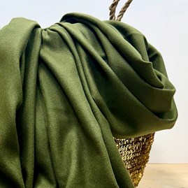 Super Soft Plain Pashmina Style Scarf in Army Green